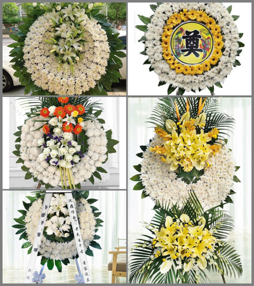 山东莱芜莱城区寨里镇薛埠村花圈速递
